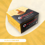 8 x 8 x 5 Duplex Kraft Cake Box