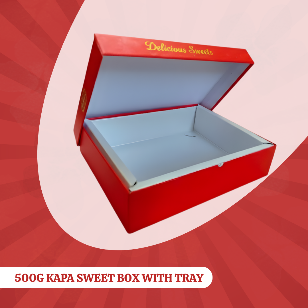 500g Kapa Sweet Box with Tray - Image 2