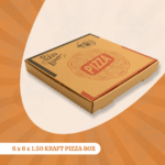 6 x 6 x 1.50 KRAFT PIZZA BOX