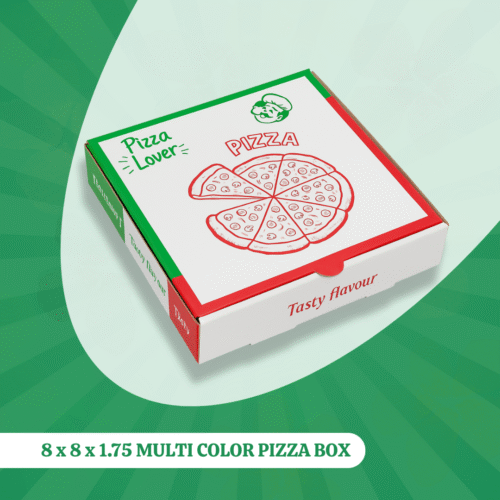 8 x 8 x 1.75 MULTI COLOR PIZZA BOX