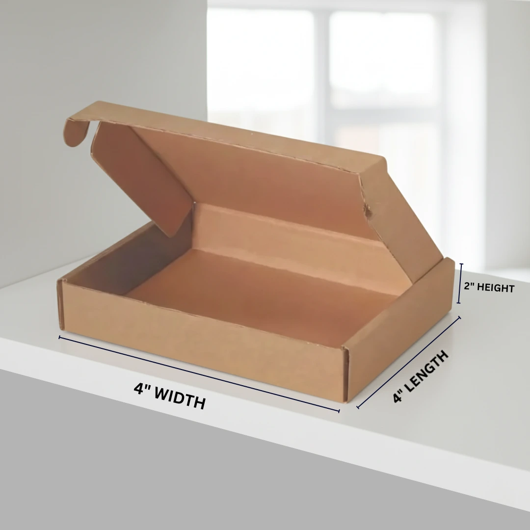 4 x 4 x 2 - Kraft Mailer Box 1 Kraft Mailer Box 4x4x2