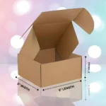 Omdeo Packaging Mailer Box (Kraft) – 5 x 5 x 3