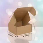 Omdeo Packaging Mailer Box (Kraft) – 8 x 8 x 4
