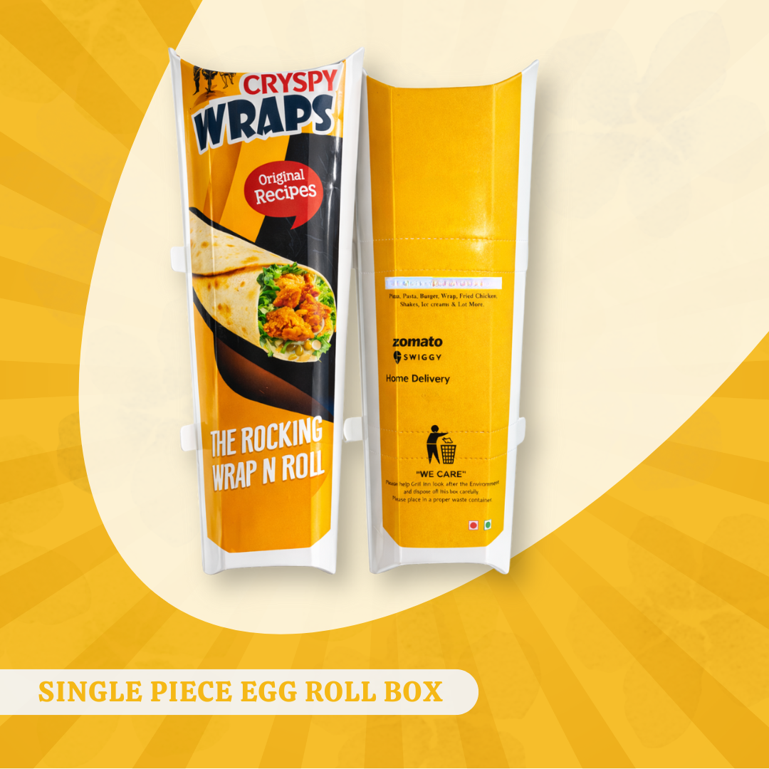 single Piece Egg Roll Box