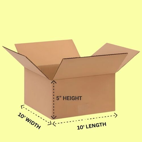 10 x 10 x 5 - 3 Ply Corrugated Cardboard Box