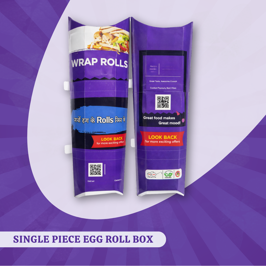 single Piece Egg Roll Box