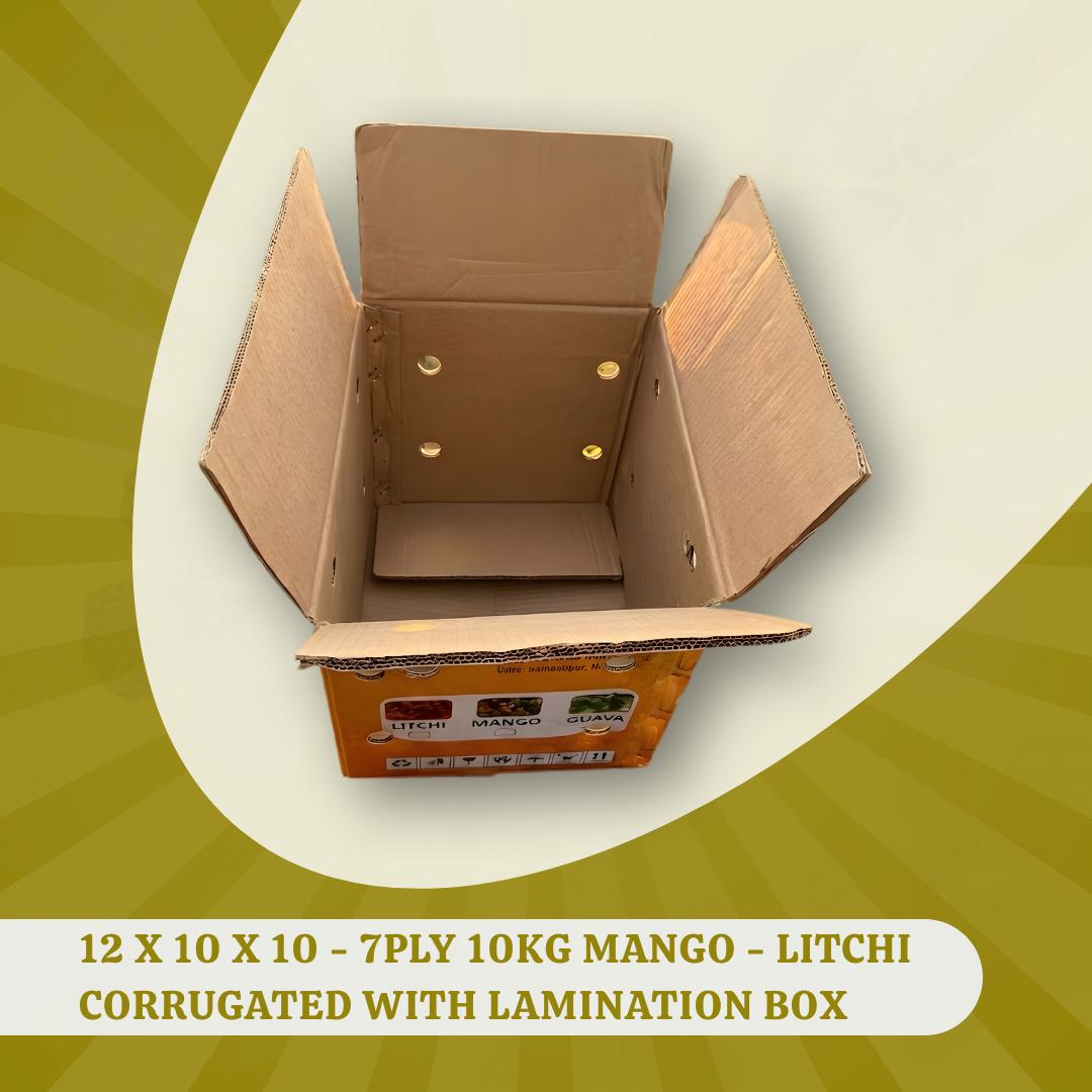 12 X 10 X 10 - 7PLY 10KG MANGO - LITCHI CORRUGATED WITH LAMINATION BOX 2 12 X 10 X 10 - 7PLY 10KG MANGO - LITCHI CORRUGATED WITH LAMINATION BOX