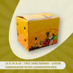 12 X 10 X 10 - 7PLY 10KG MANGO - LITCHI CORRUGATED WITH LAMINATION BOX