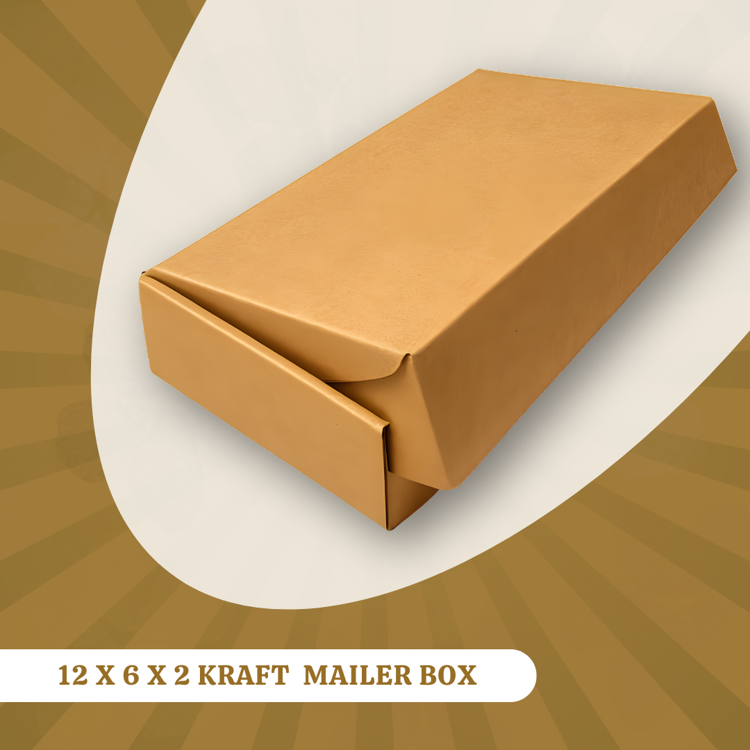 12 X 6 X 2 KRAFT MAILER BOXS