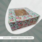 12 x 12 x 5 - Window Cake Box ( ITC Paper )