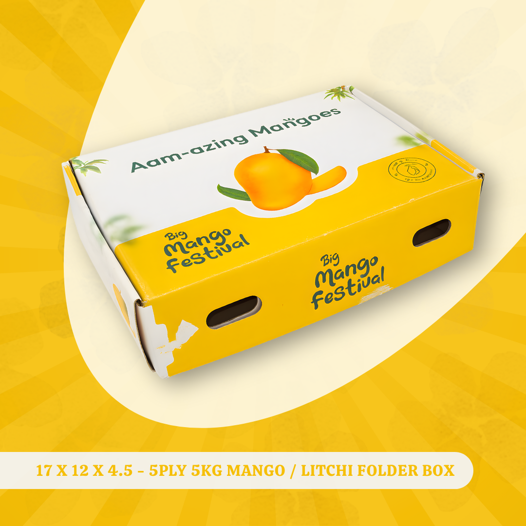 17 X 12 X 4.5 - 5PLY 5KG MANGO / LITCHI FOLDER BOX