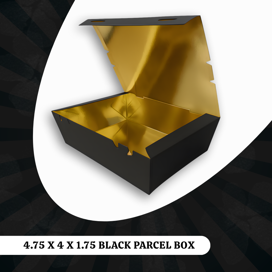 4.75 X 4 X 1.75 BLACK PARCEL BOX 1 4.75 X 4 X 1.75 BLACK PARCEL BOX