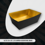 4.75 X 4 X 1.75 OPEN SERVING BOX