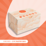 5X 3 X 3 – 2 pc pastry box