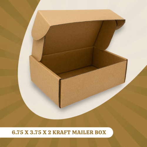 6.75 X 3.75 X 2 KRAFT MAILER BOXs