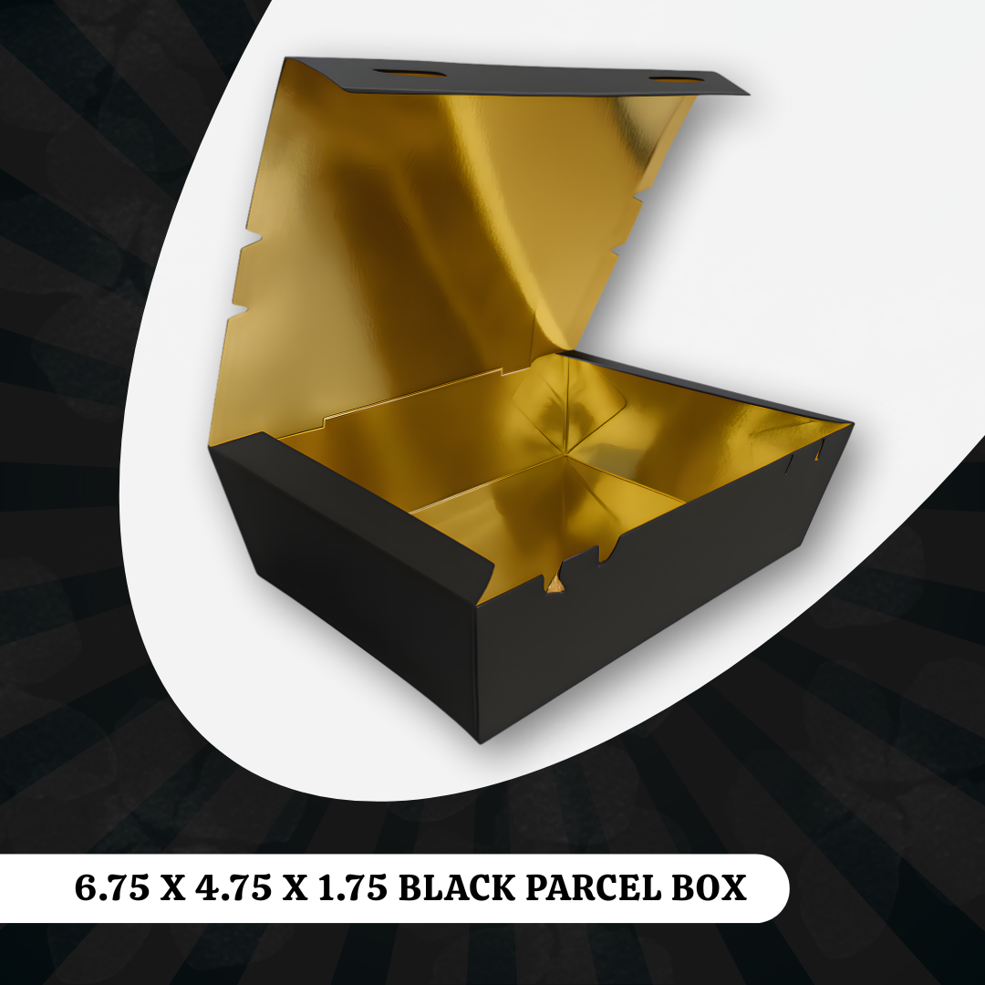 6.75 X 4.75 X 1.75 BLACK PARCEL BOX 1 6.75 X 4.75 X 1.75 BLACK PARCEL BOX
