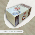7 X 4 X 3.5 - 6 PC PASTRY BOX