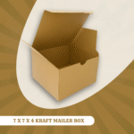 7 X 7 X 4 KRAFT MAILER BOX