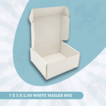 7 X 5 X 2.50 WHITE MAILER Box