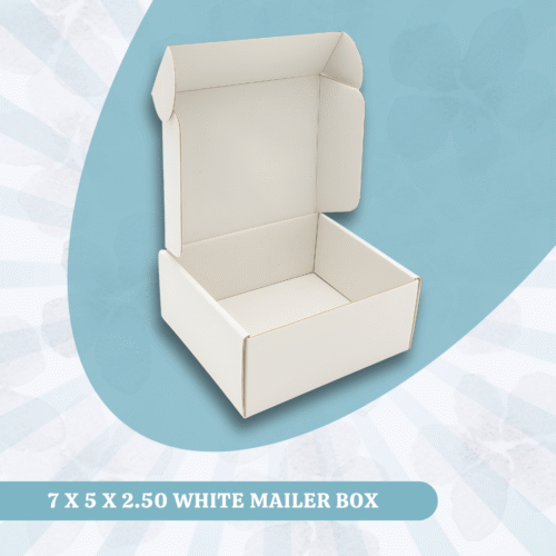 7 X 5 X 2.50 WHITE MAILER Box