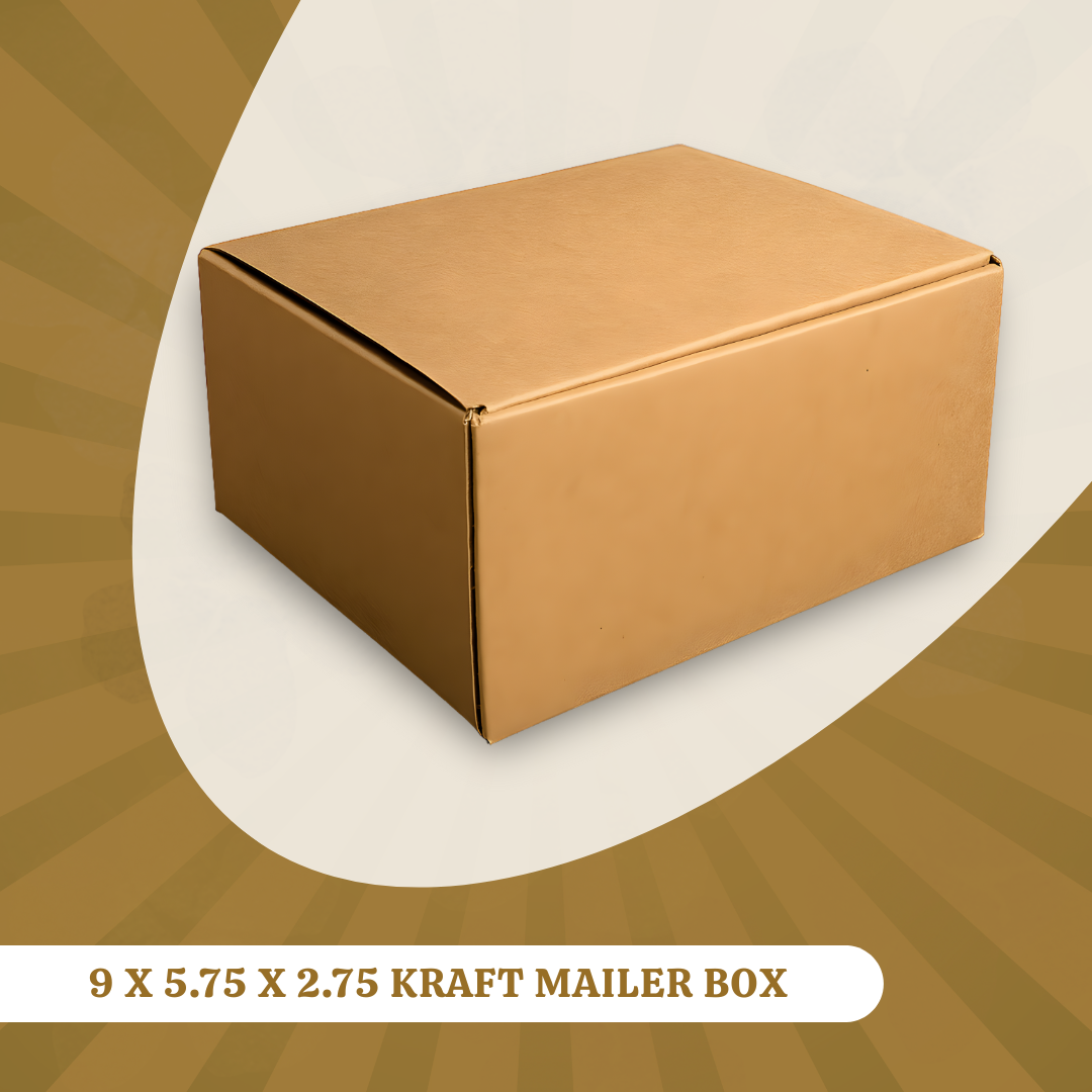 9 x 5.75 x 2.75 - Kraft Mailer Box 2 9 X 5.75 X 2.75 KRAFT MAILER BOX