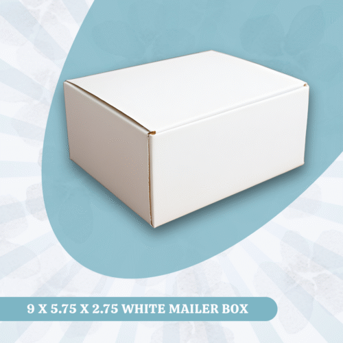 9 X 5.75 X 2.75 WHITE MAILER BOX
