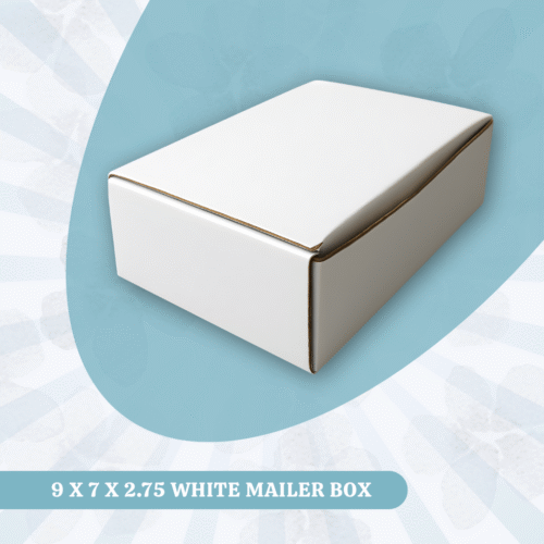 9 X 7 X 2.75 WHITE MAILER BOX