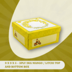 9 X 9 X 5 - 3PLY 2KG MANGO / LITCHI TOP AND BOTTOM BOX