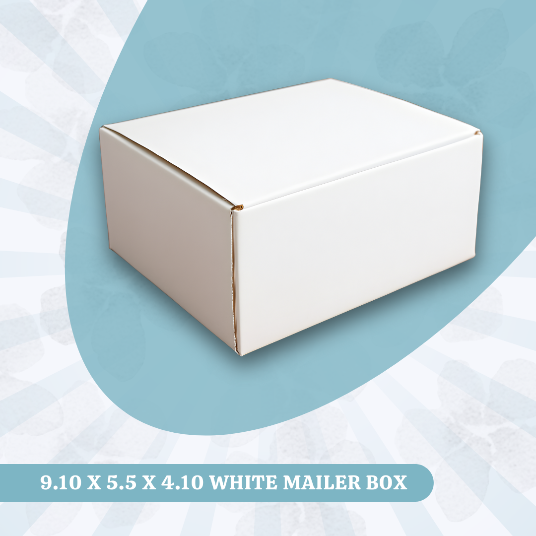 9.10 x 5.5 x 4.10 - White Mailer Box - Image 2