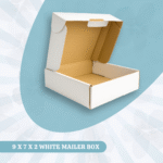 9X 7 X 2 WHITE MAILER BOX