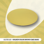 11.5 X 11.5 - GOLDEN COLOR ROUND CAKE BASE