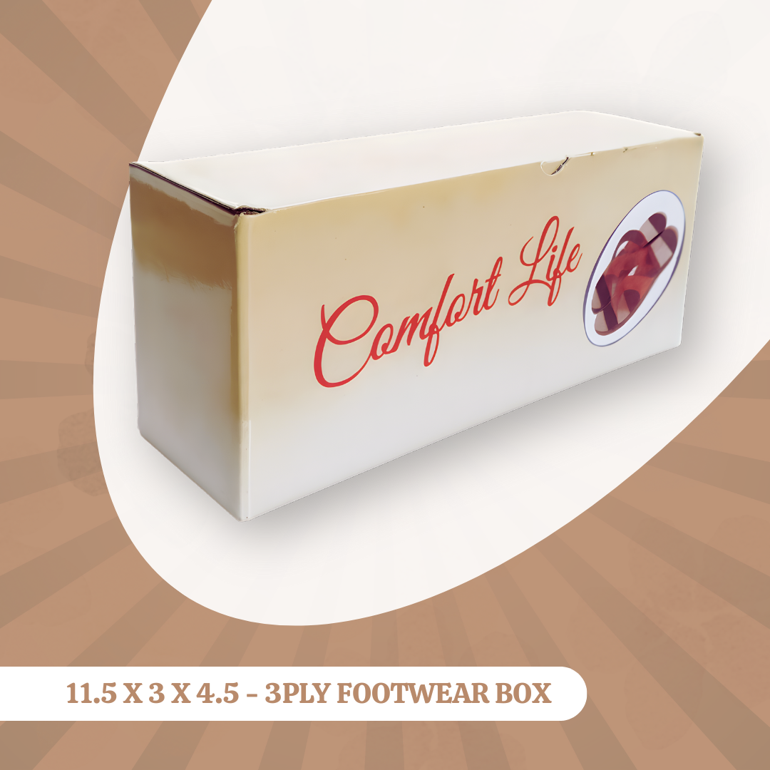 11.5 X 3 X 4.5 - 3PLY FOOTWEAR BOX 4 11.5 X 3 X 4.5 - 3PLY FOOTWEAR BOX