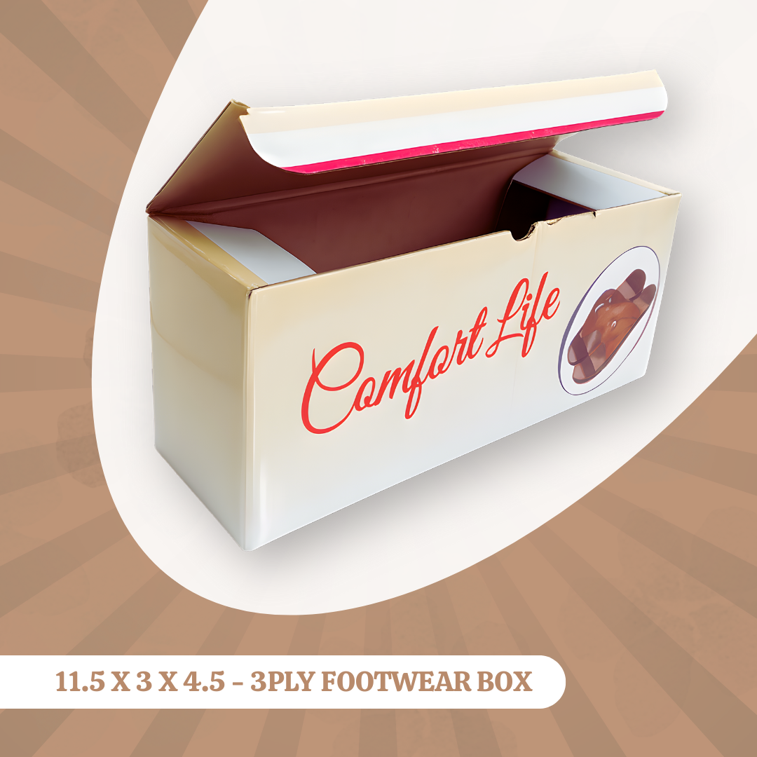 11.5 X 3 X 4.5 - 3PLY FOOTWEAR BOX 3 11.5 X 3 X 4.5 - 3PLY FOOTWEAR BOX