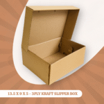13.5 X 9 X 5 - 3PLY KRAFT SLIPPER BOX