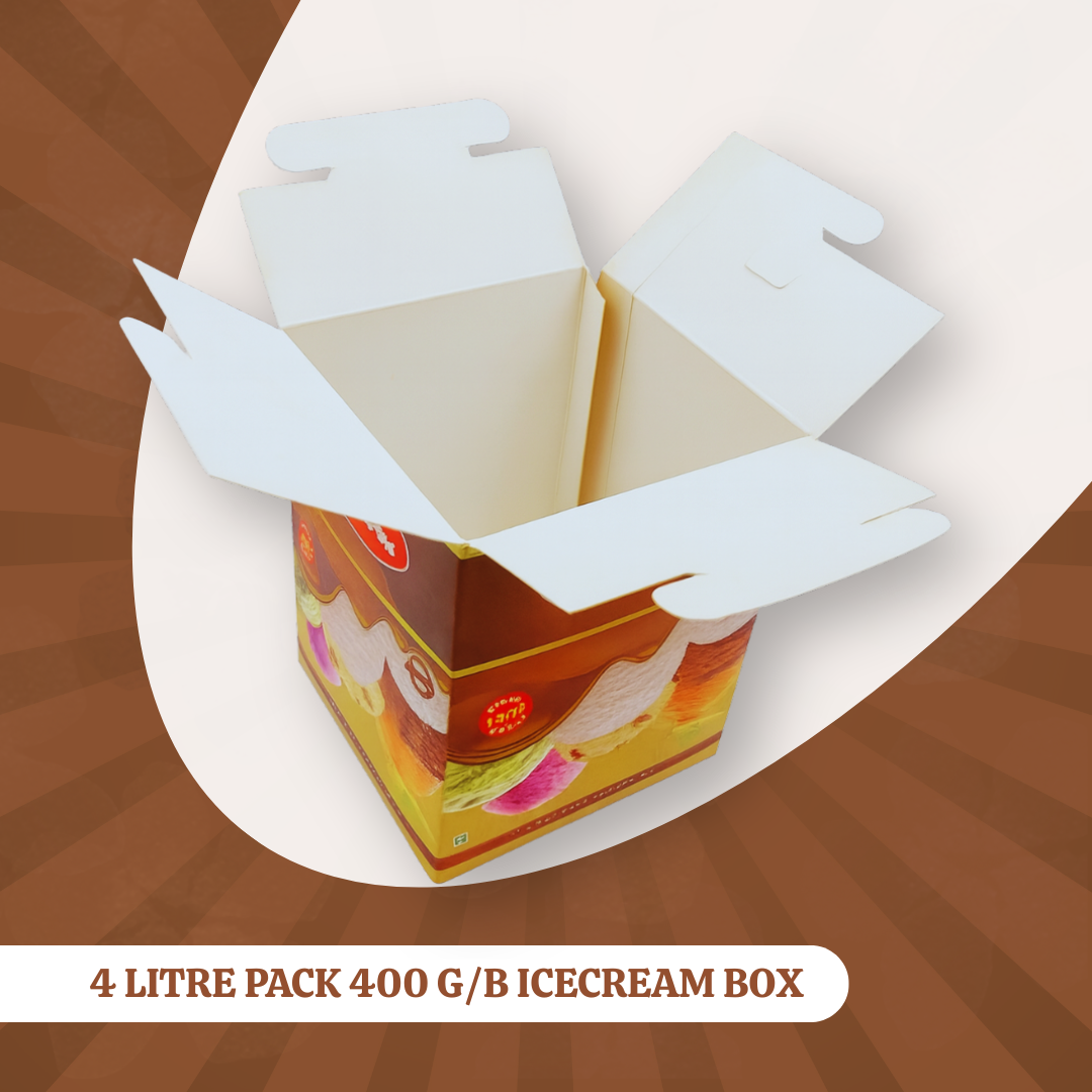 4 LITRE PACK 400 G/B ICECREAM BOX