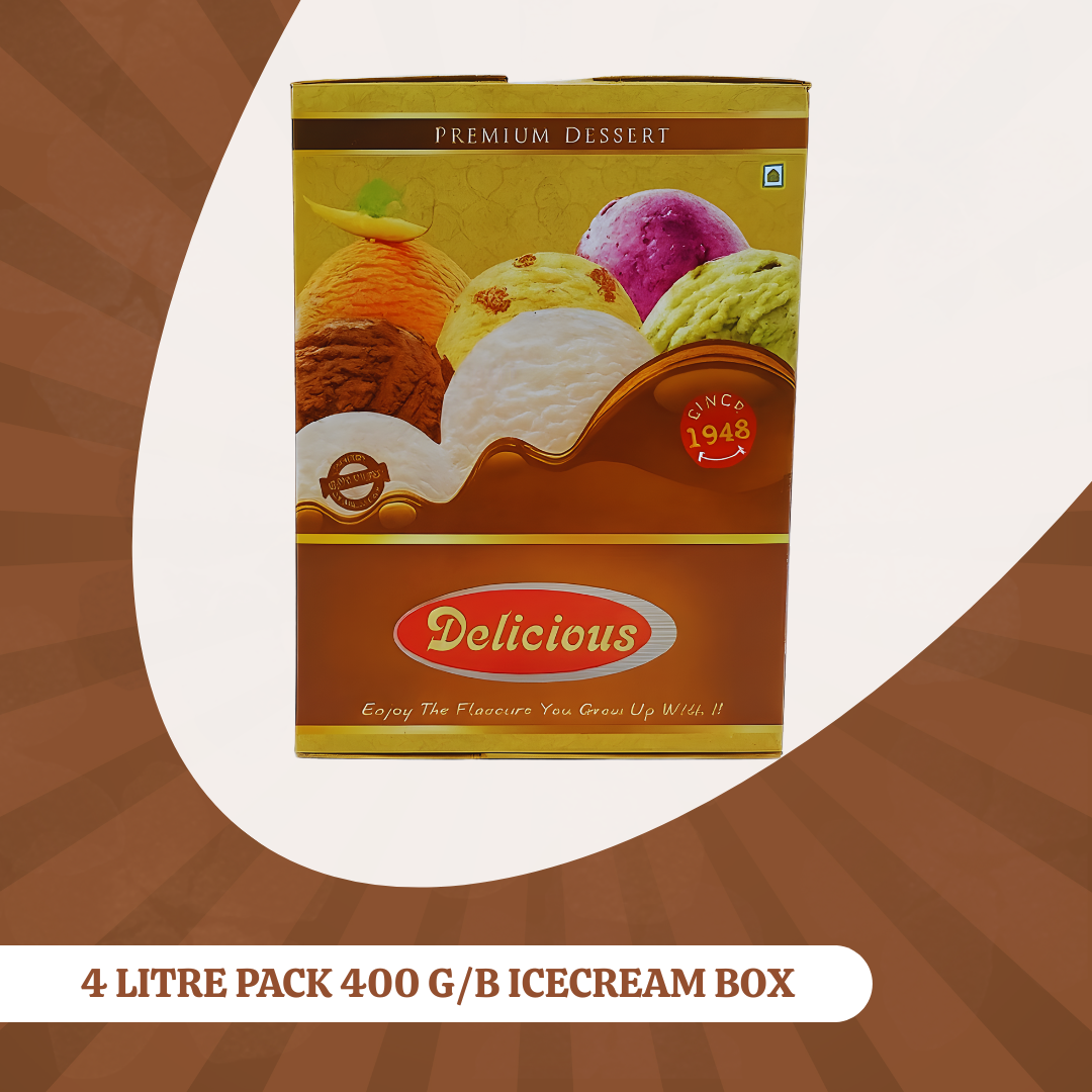 4 LITRE PACK 400 G/B ICECREAM BOX