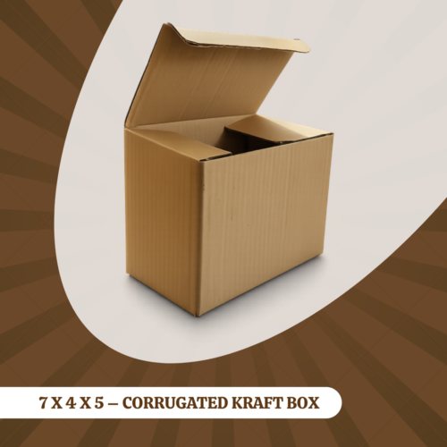 7 X 4 X 5 – CORRUGATED KRAFT BOX