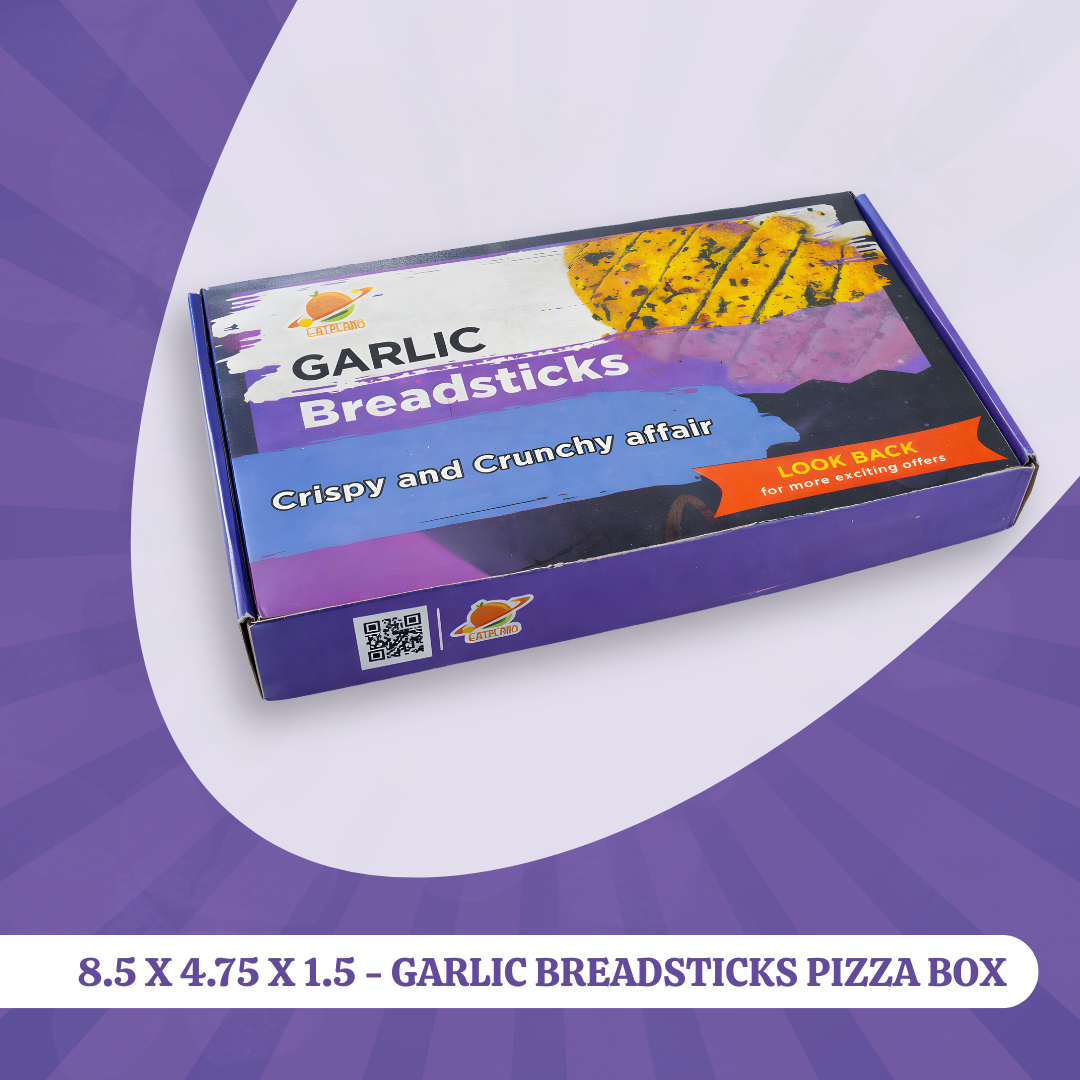 8.5 X 4.75 X 1.5 - GARLIC BREADSTICKS PIZZA BOX 1 8.5 X 4.75 X 1.5 - GARLIC BREADSTICKS PIZZA BOX