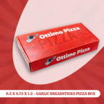 9.5 X 4.75 X 1.5 - GARLIC BREADSTICKS PIZZA BOX