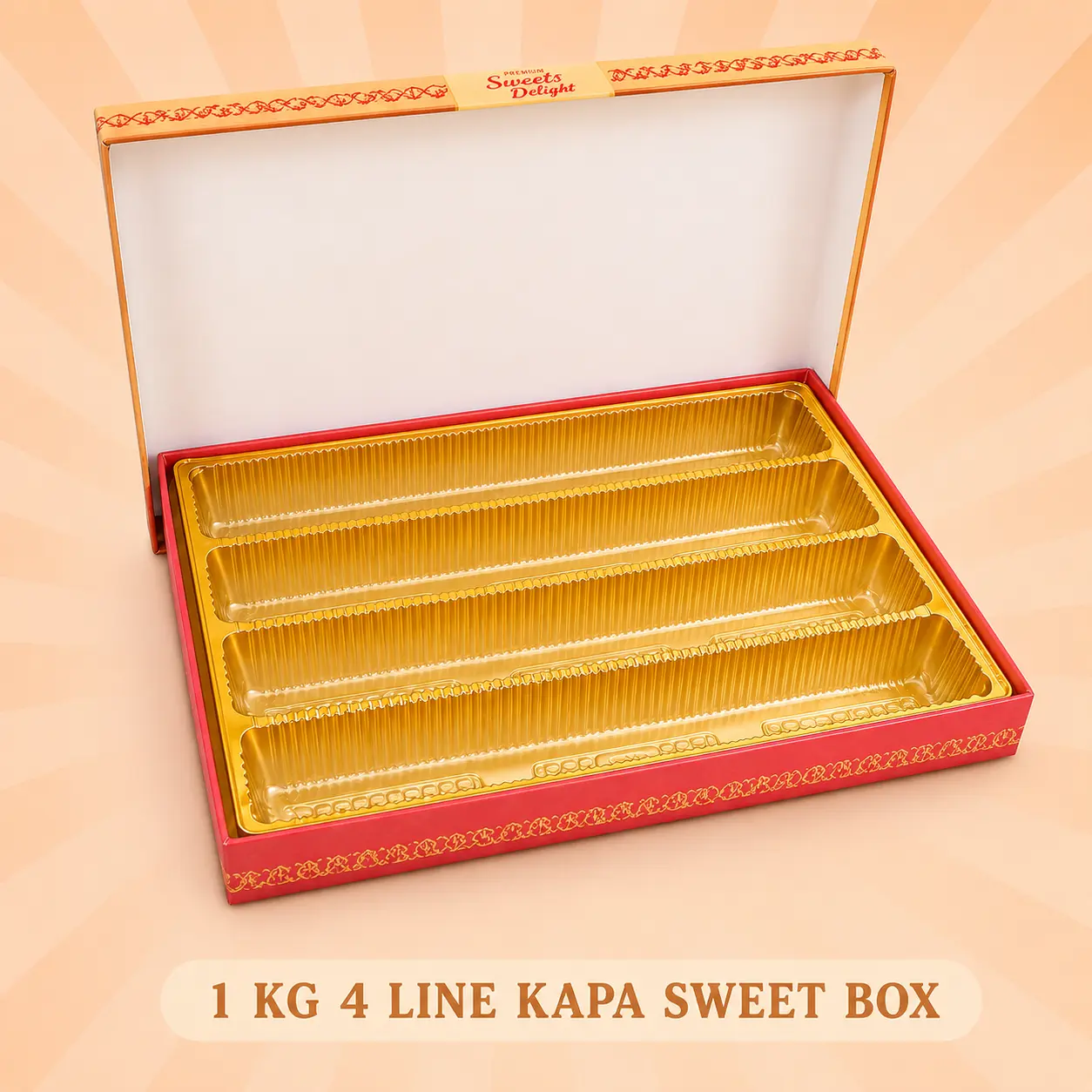 1 Kg 4 Line Kapa Sweet Box 2 1KG 4 line kapa sweet box manufacturer and wholesaler